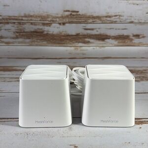 Meshforce Whole Home Mesh Wifi System Model M1 Set of 2 W/ Power Cords